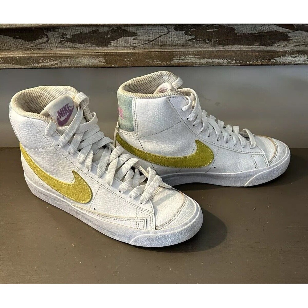 Nike Blazer Mid '77 GS White Light‎ Zitron DH4112-100 Size 4.5 Youth